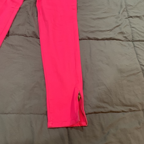 DG2 Diane Gilman - Pink denim jeans with zipper on legs - Size 2 - Picture 5 of 14